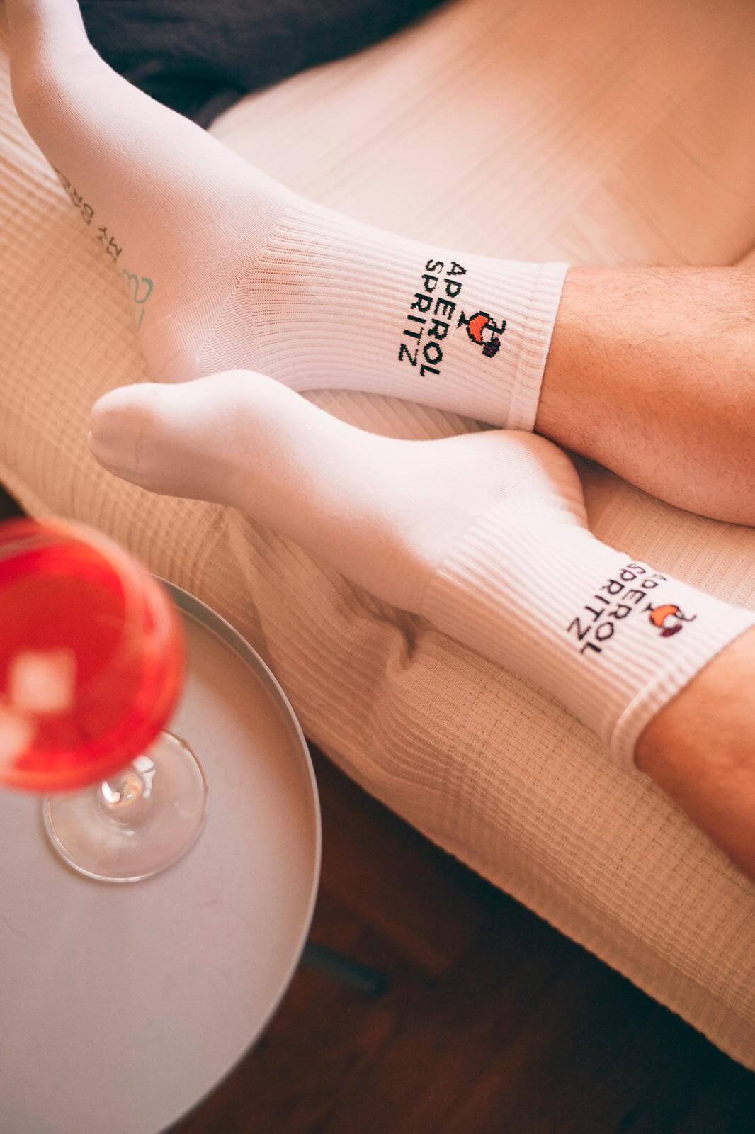Aperol-Spritz-1 Socken - Aperol Spritz (Größe 40-43)