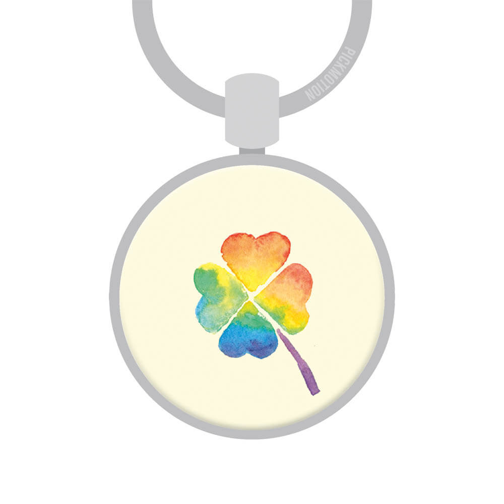Schlüsselanhänger rainbow clover