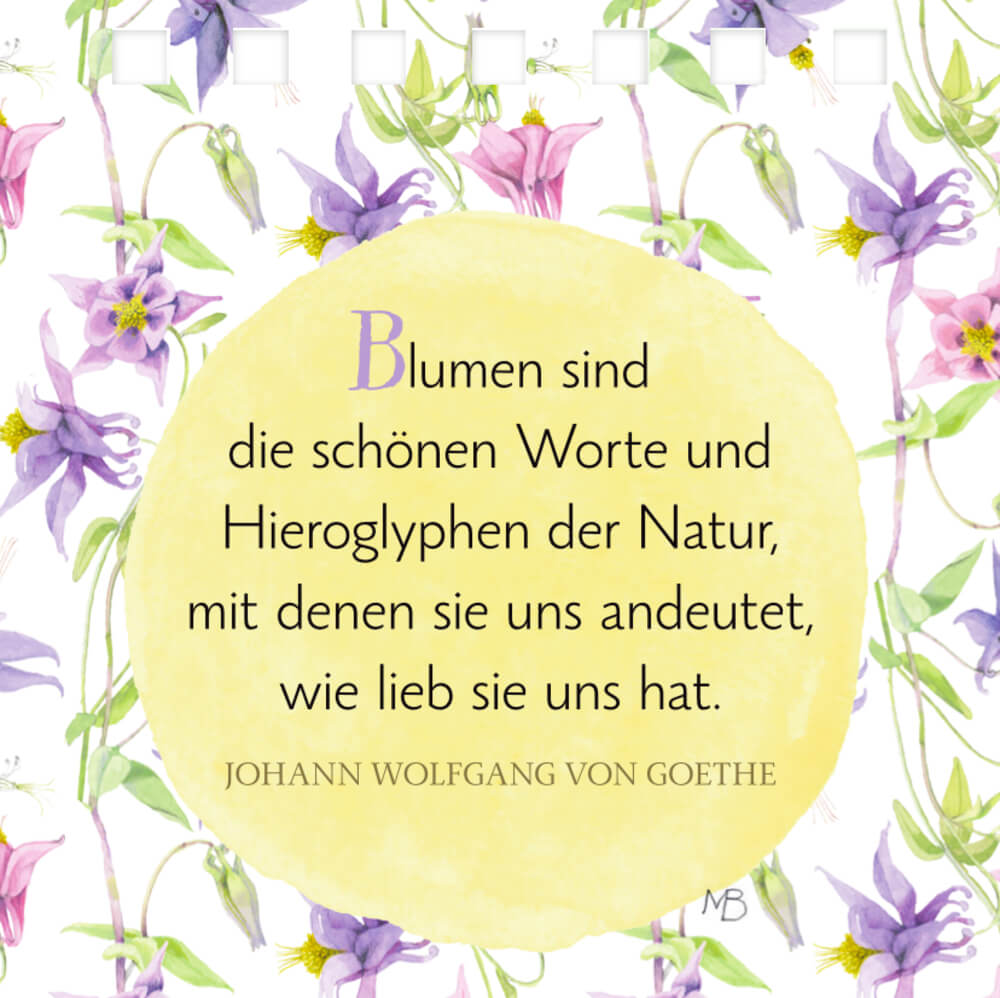 Mini-Spiralaufsteller: Blumen für dich - M. Bastin