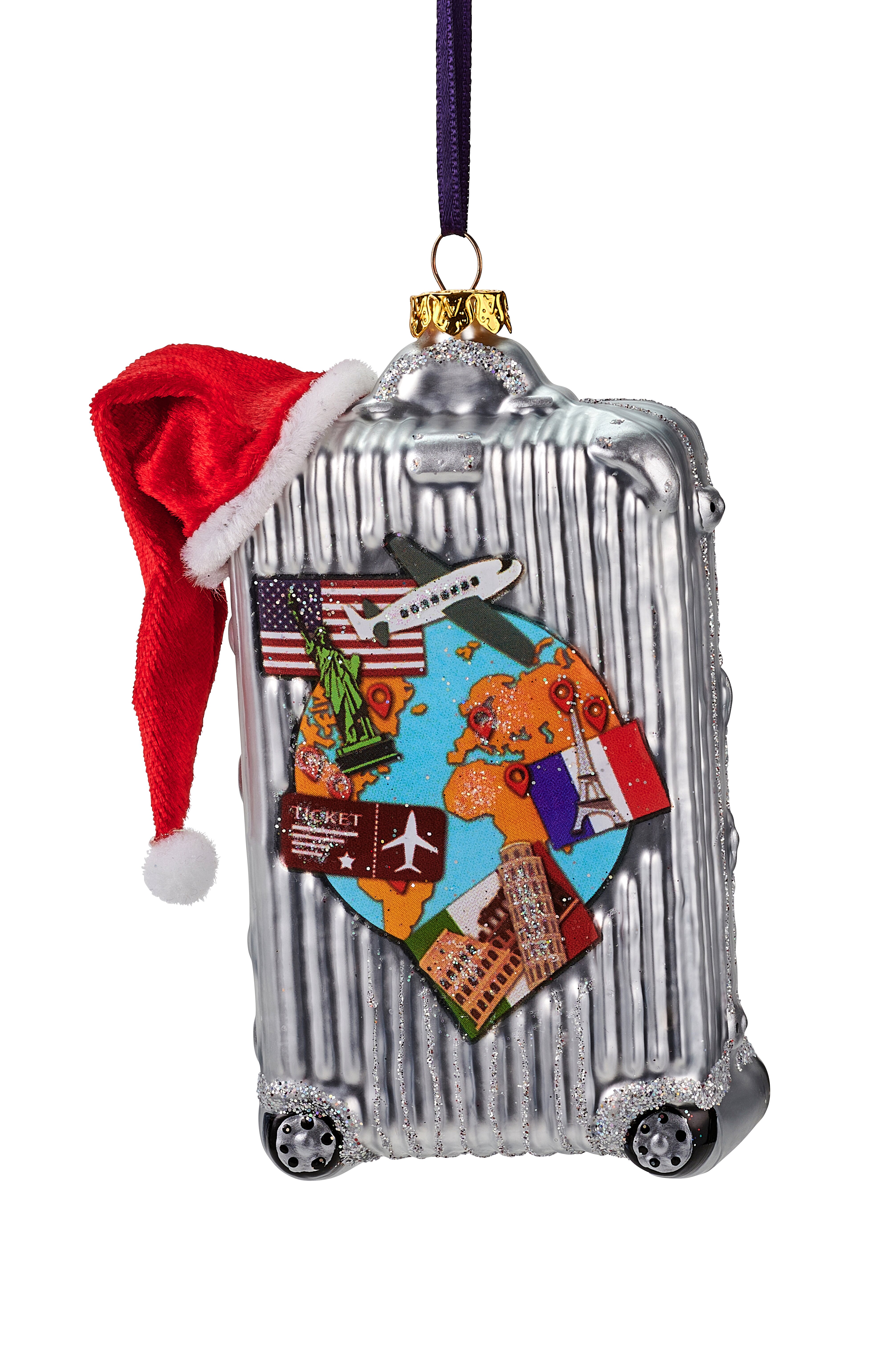 Hänger Koffer, silber