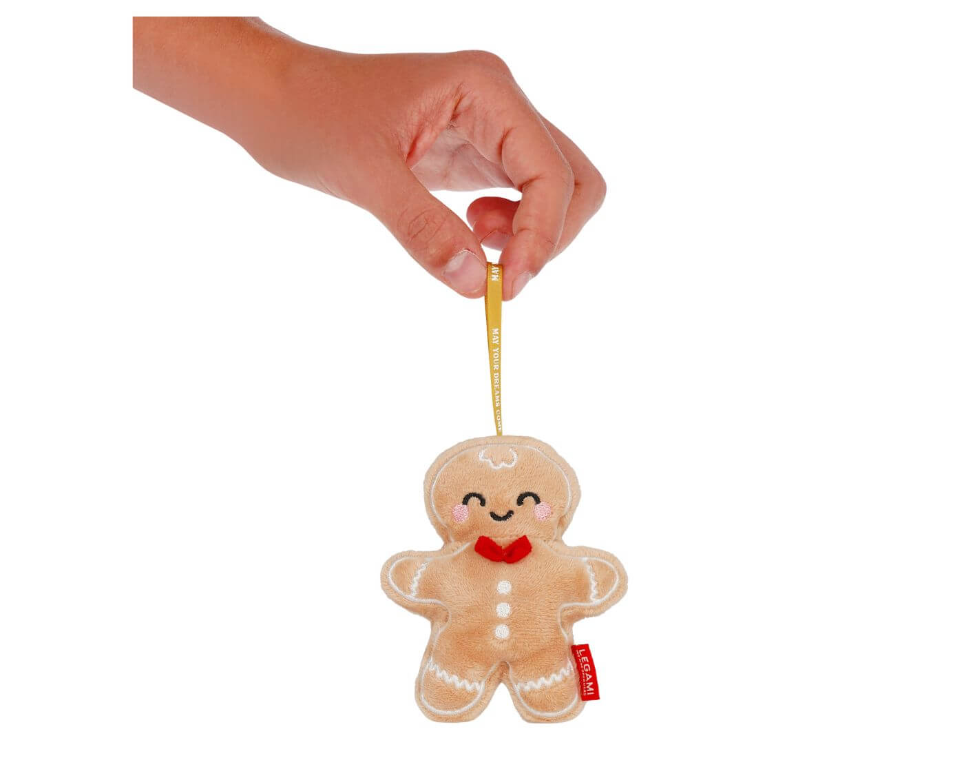 Weihnachtsdekoration aus Plüsch - Lebkuchenmann - Oh-Oh-Ohrnaments