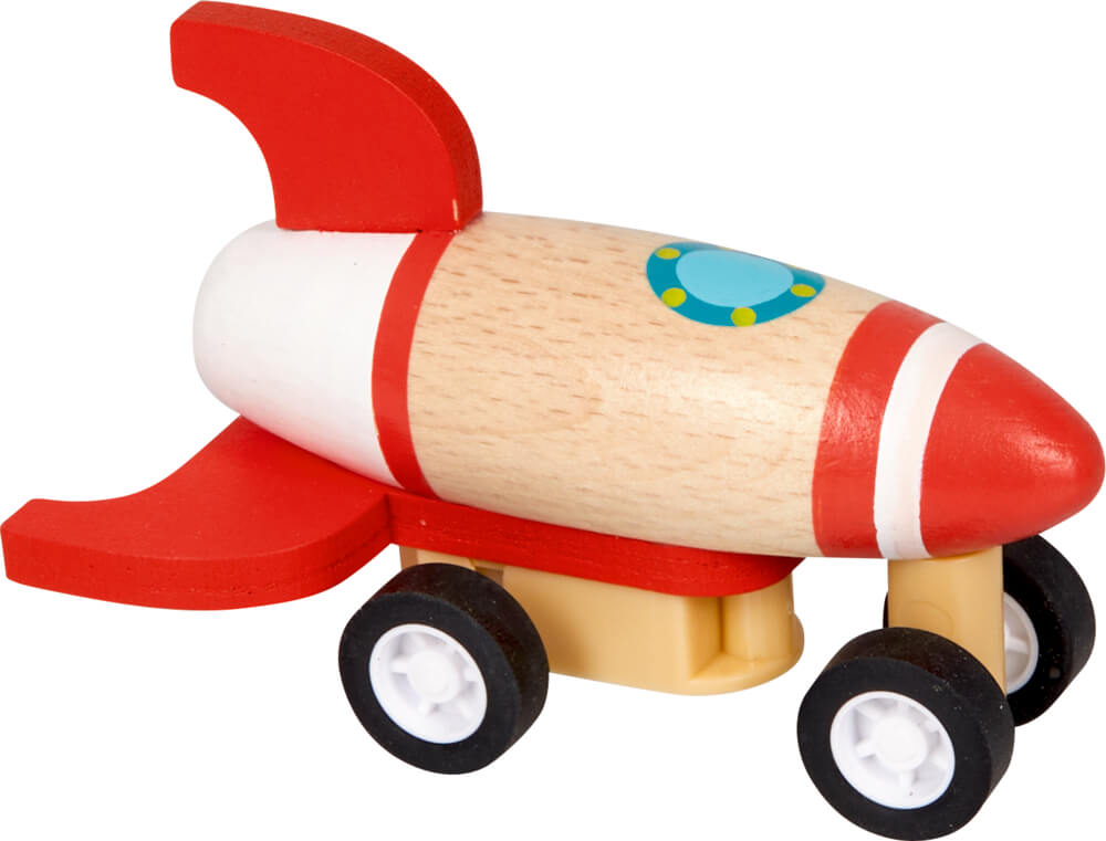 Rakete mit Rückziehmotor - Bunte Geschenke (einzeln) versch. Farben