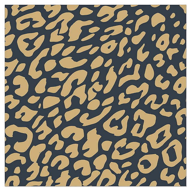 Serviette 33x33 - Leomuster, gold/anthrazit