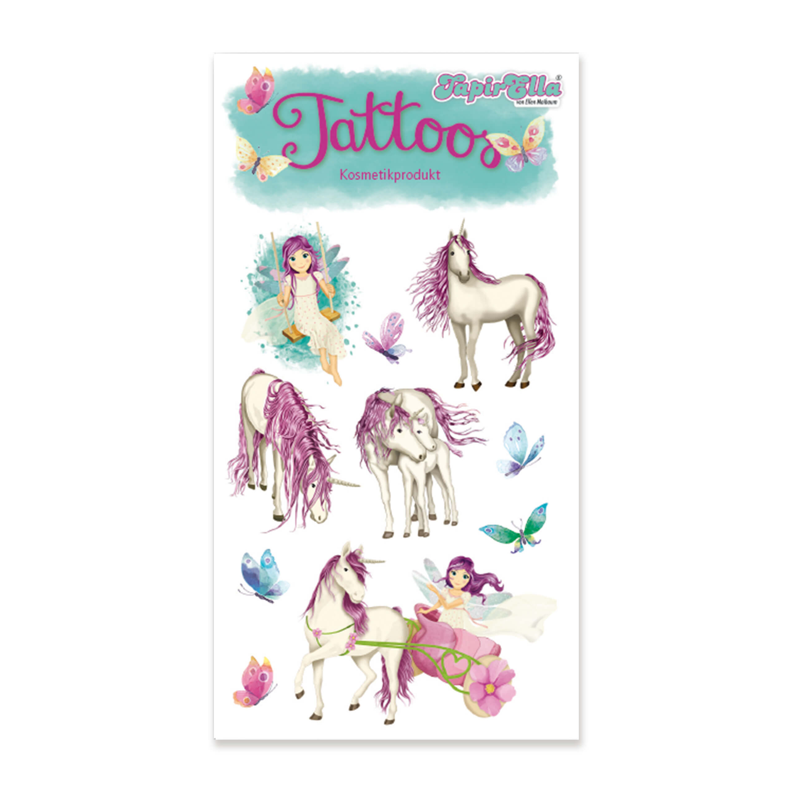 Tattoo Einhorn mit Elfe