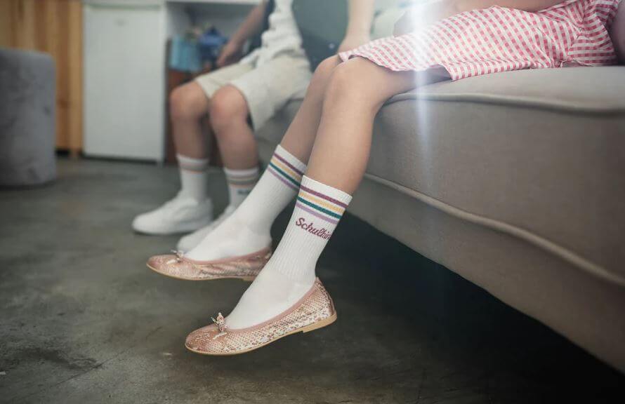Socken - Schulkind | plume/rosa Größe 31-34