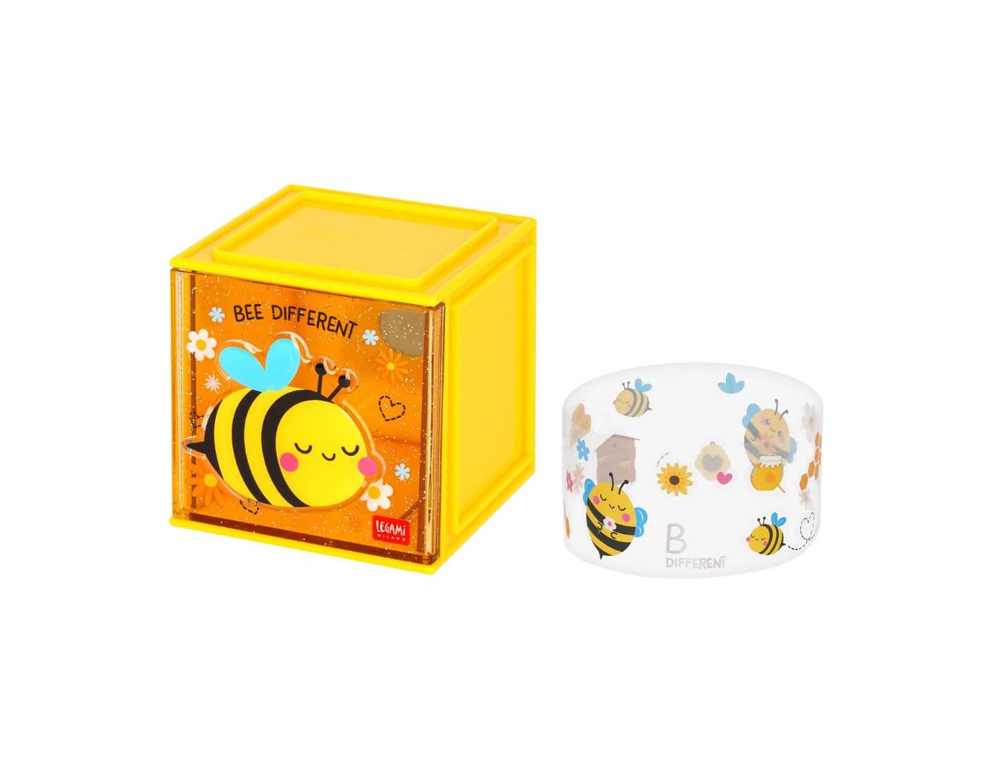 Erweiterbare Schreibtischbox - Cutie Cube Biene