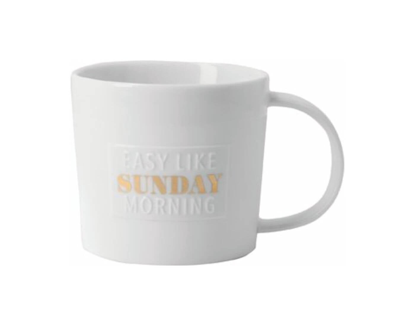 Poesietasse Easy like Sunday morning