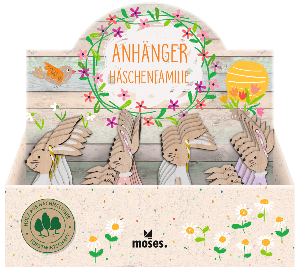 Anhänger Häschen-Familie (einzeln) versch. Motive