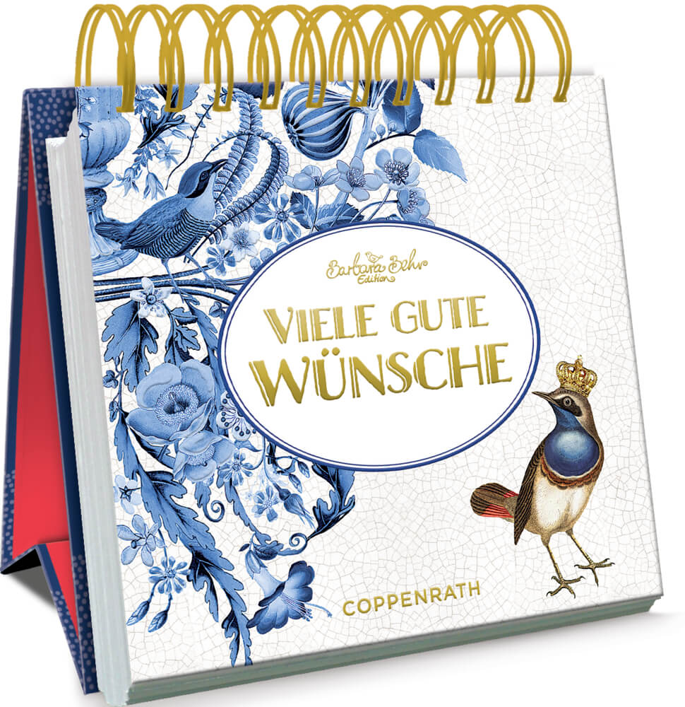Kleines Spiralaufstellbuch: Viele gute Wünsche (B. Behr)