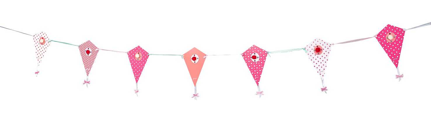 104318_01 Bastelset Wimpelkette Pink