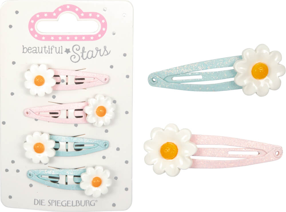 Haarclips Blümchen no.4 - beautiful Stars (einzeln)