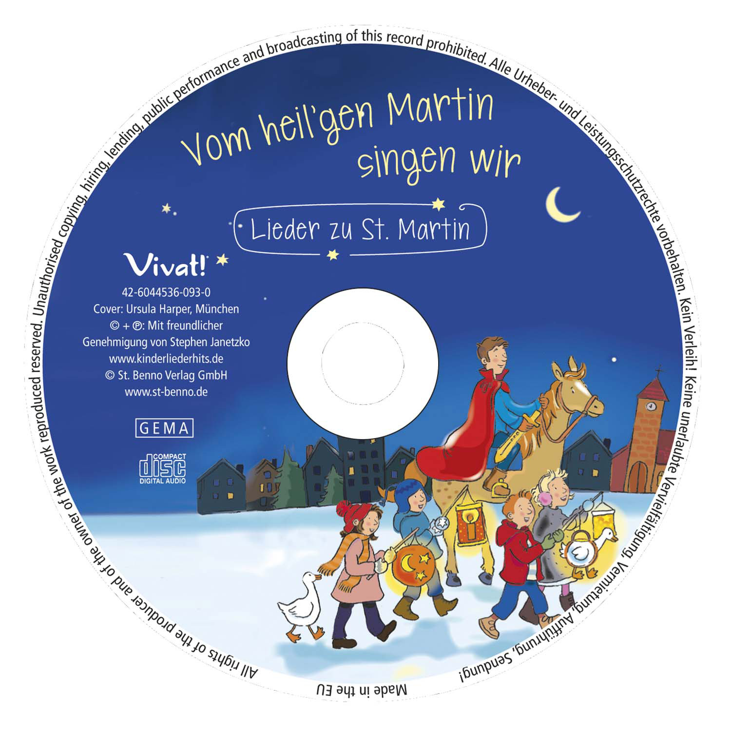 Stephen Janotzko: Vom heil'gen Martin singen wir, 1 Audio-CD