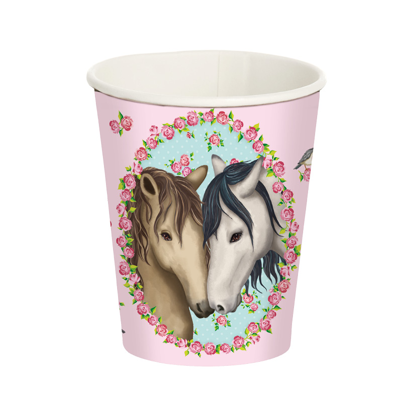 3892 Partybecher Pferde