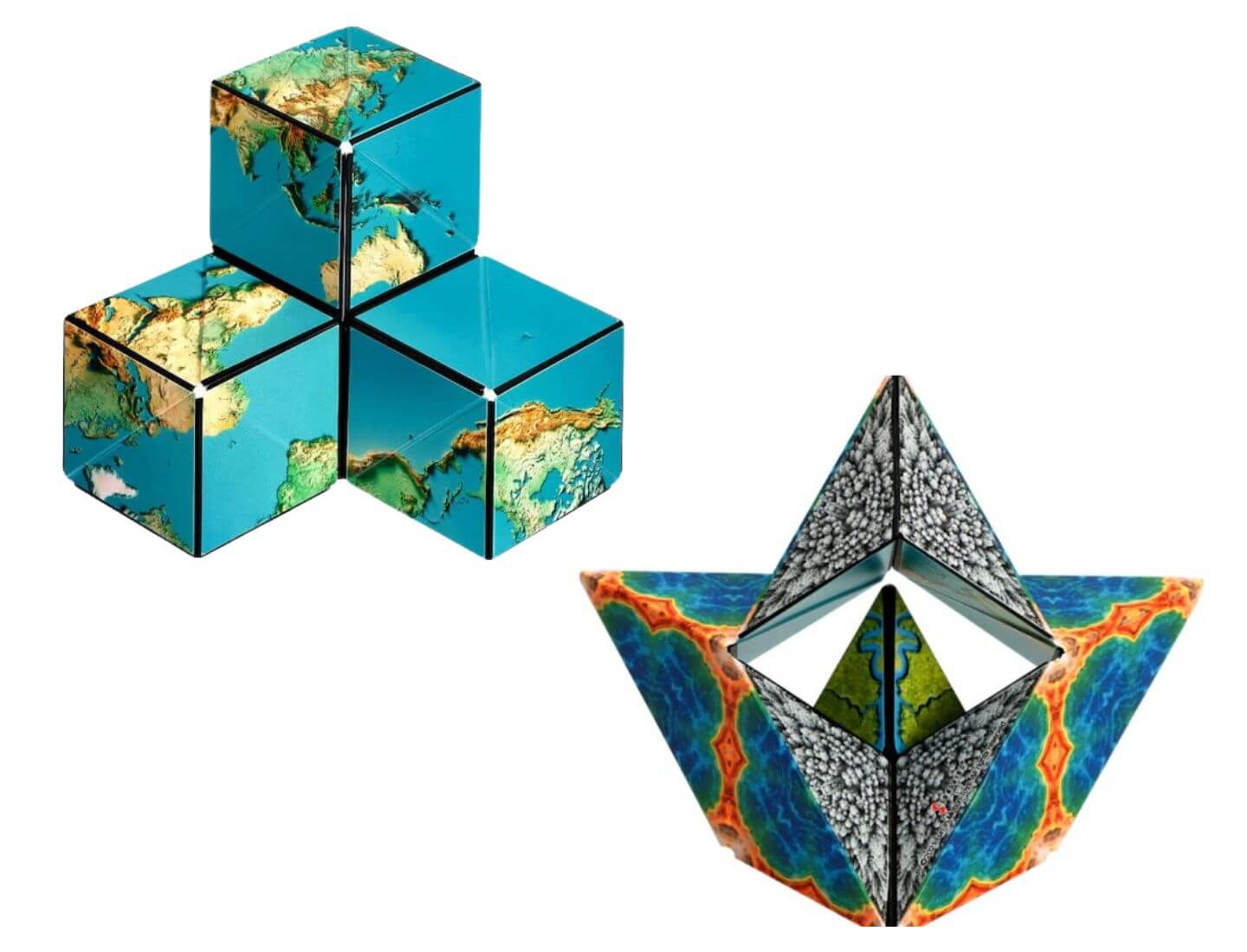 Shashibo Cube - Geometrischer Magnetwürfel Earth