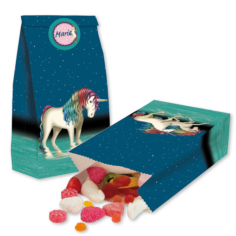 Einhorn Lunabelle Partytüten aus Papier