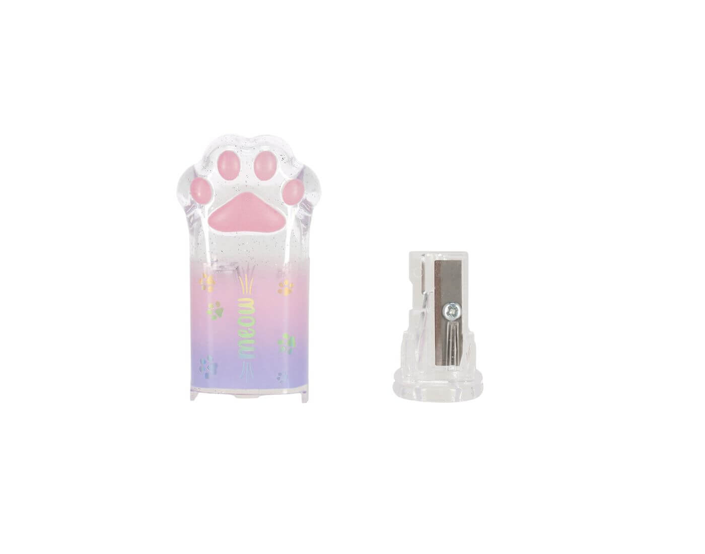 Anspitzer mit Glitter-Behälter - Meow
