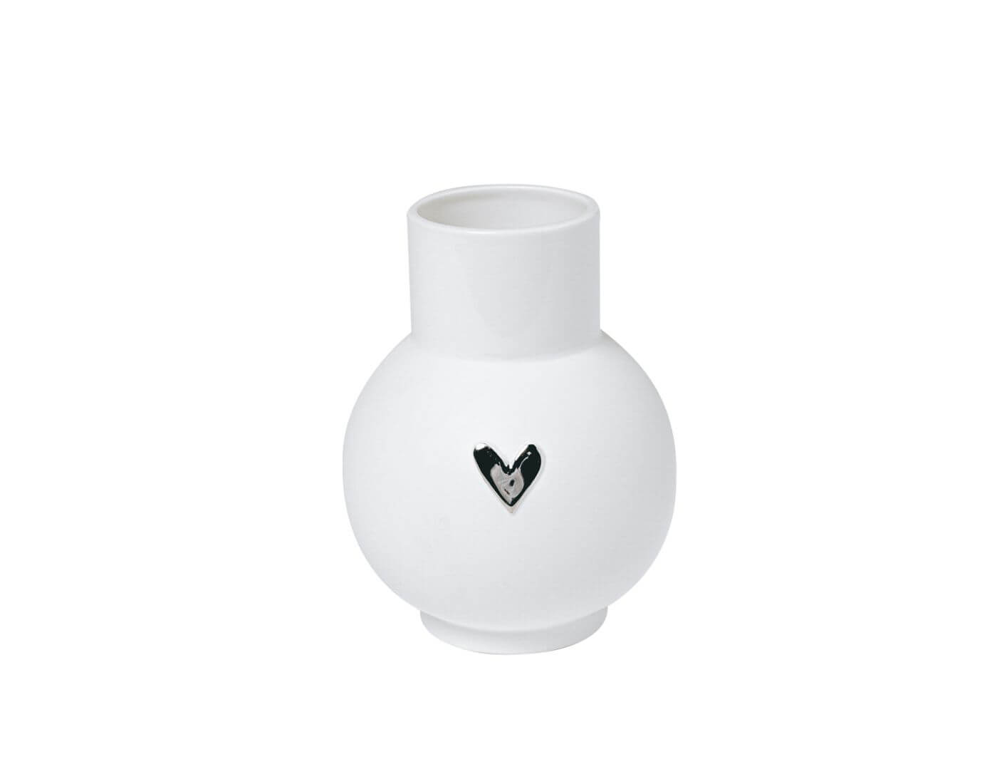 raeder-vase-herzsilber-1 Lovely. Kugelvase - Herz silber