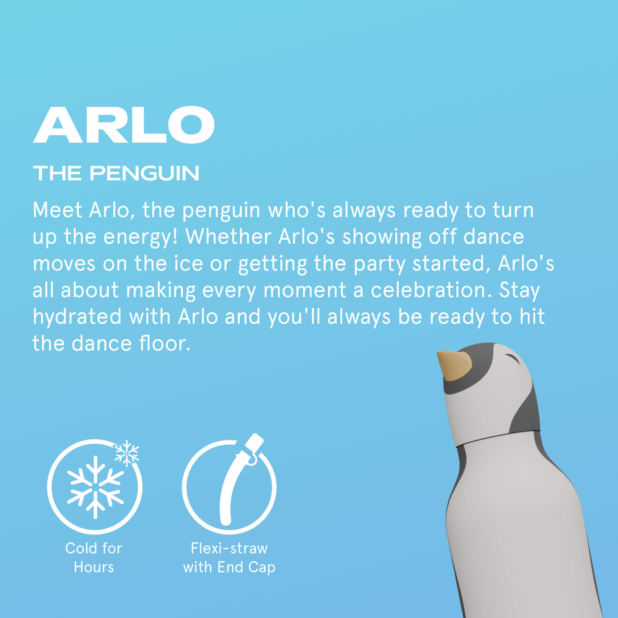 Bestie Trinkflasche Pinguin