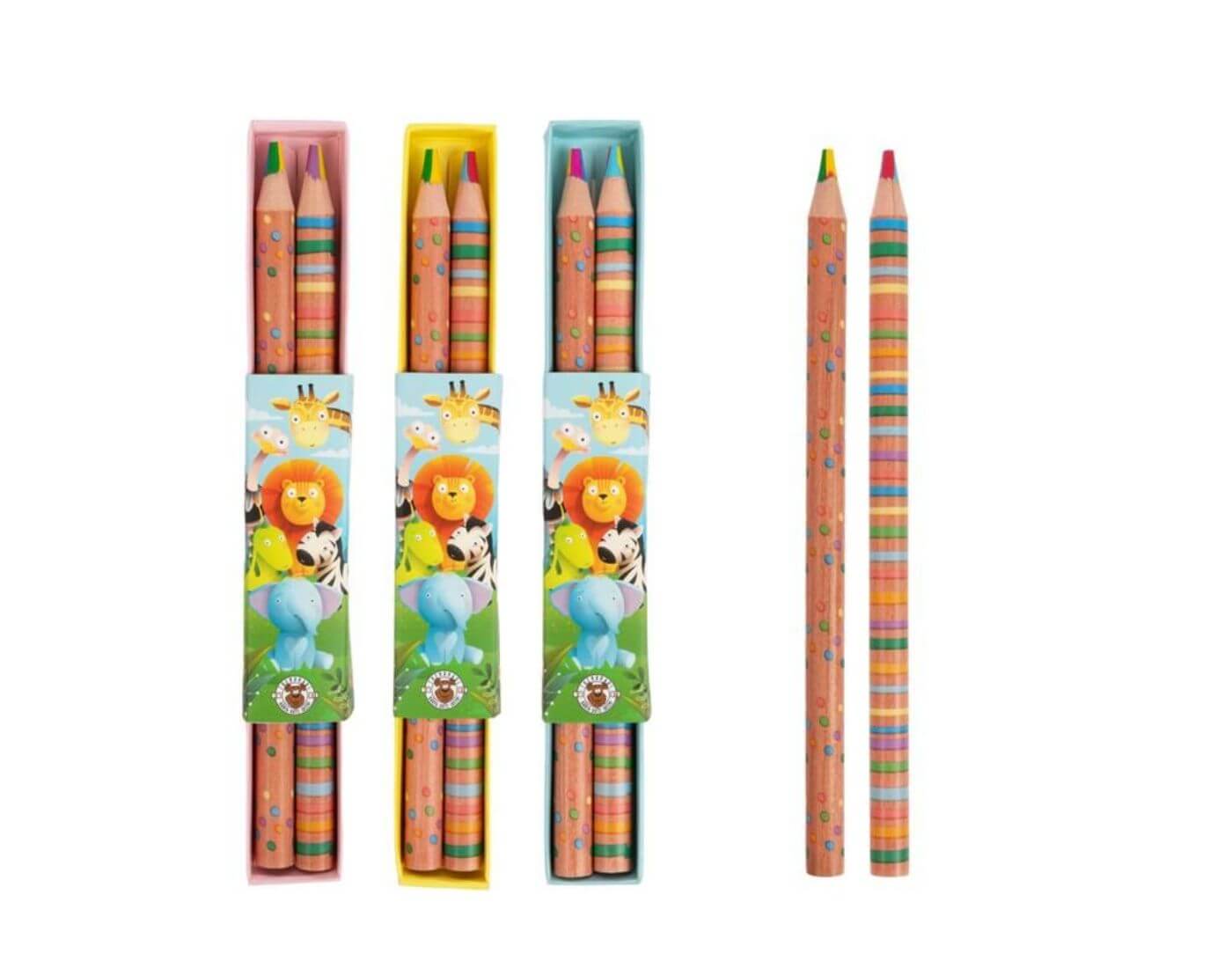 Regenbogen- Buntstifte 2er-Geschenkset