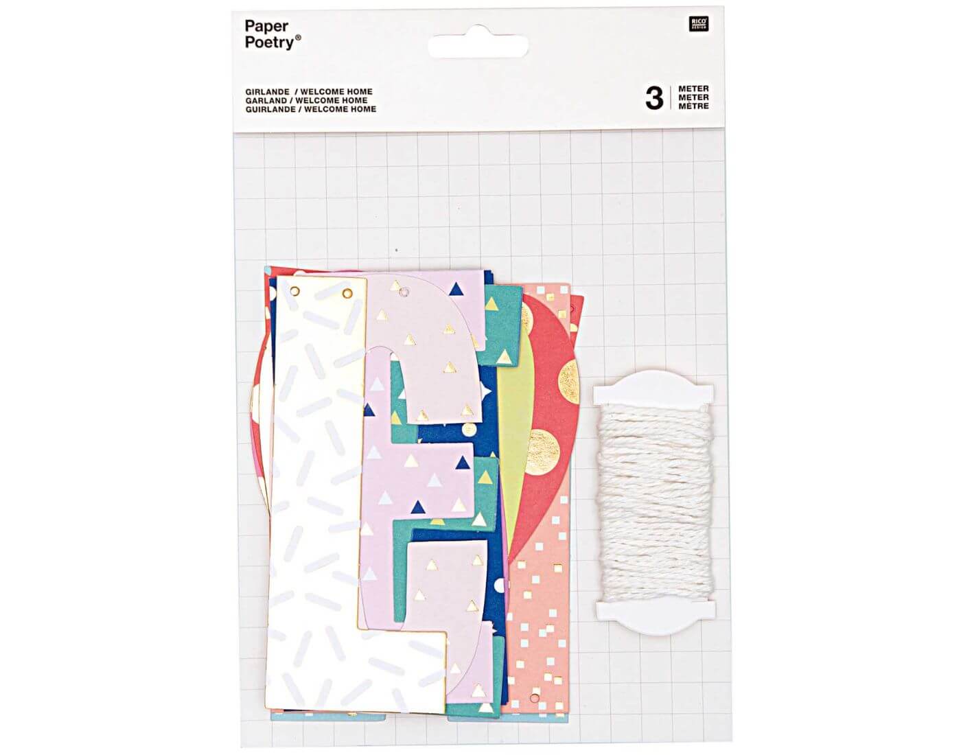 Paper Poetry Girlande Welcome Home