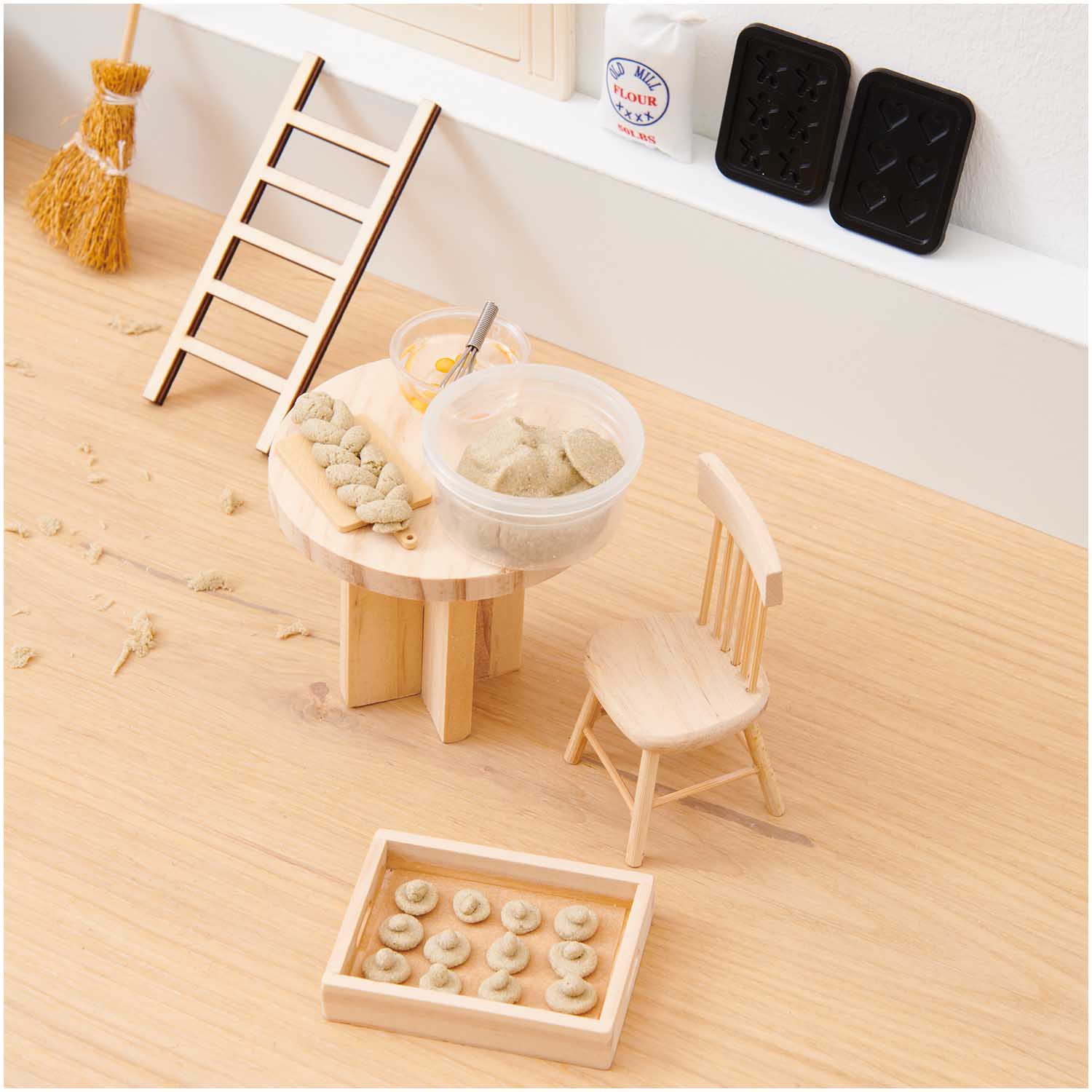 Miniatur Backbleche 2 Stück - Wichtel- und Puppenhaus