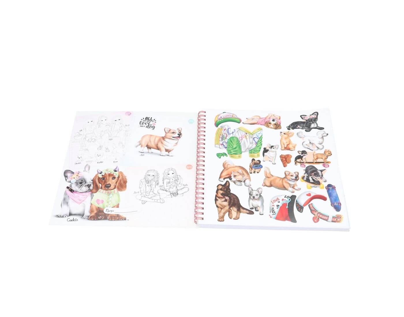 Create your TOPModel Doggy Malbuch