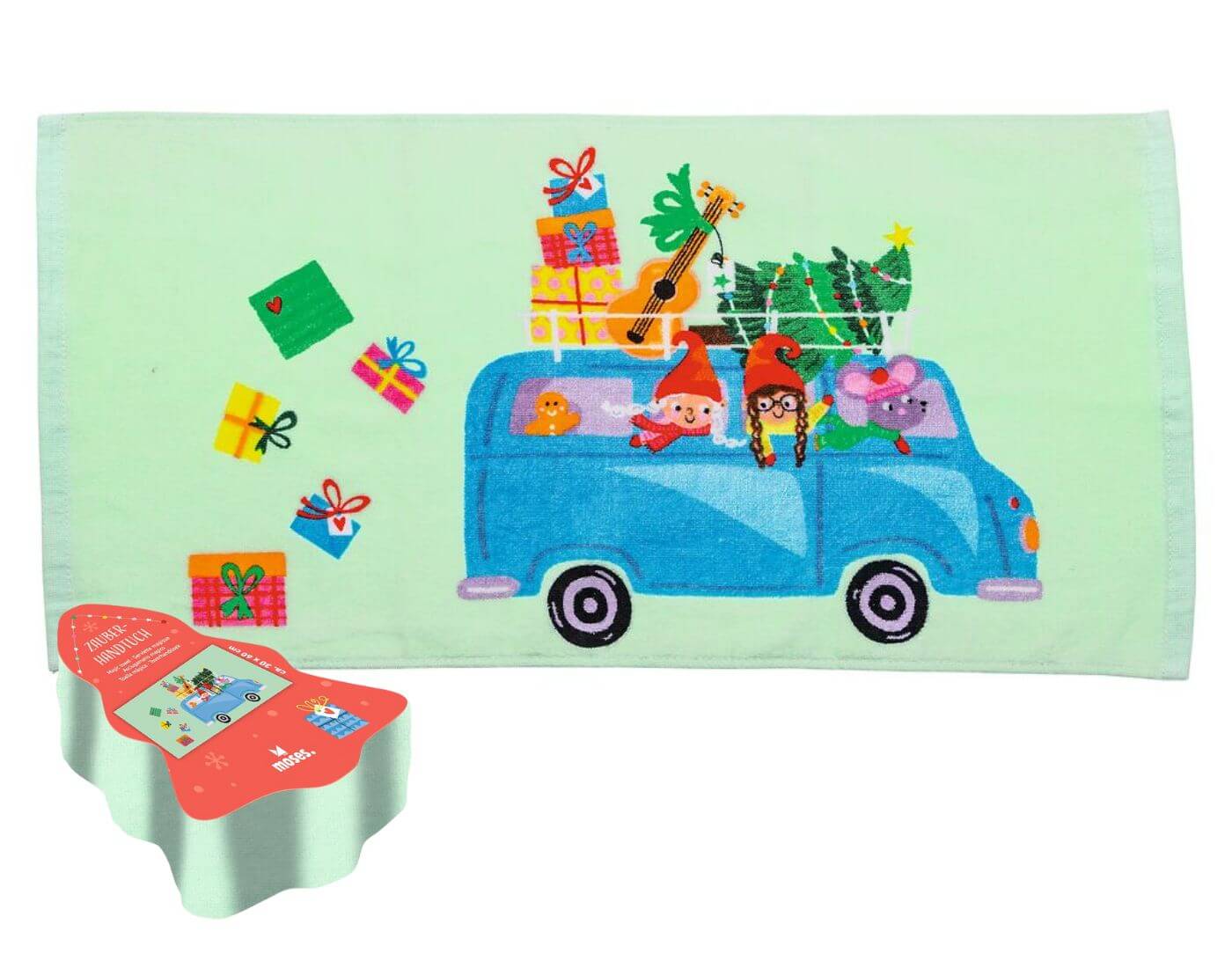 Zauber-Handtuch Weihnachtsfreunde