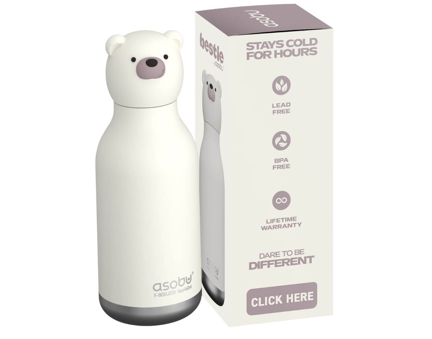 Bestie Trinkflasche Eisbär Bestie Trinkflasche Eisbär