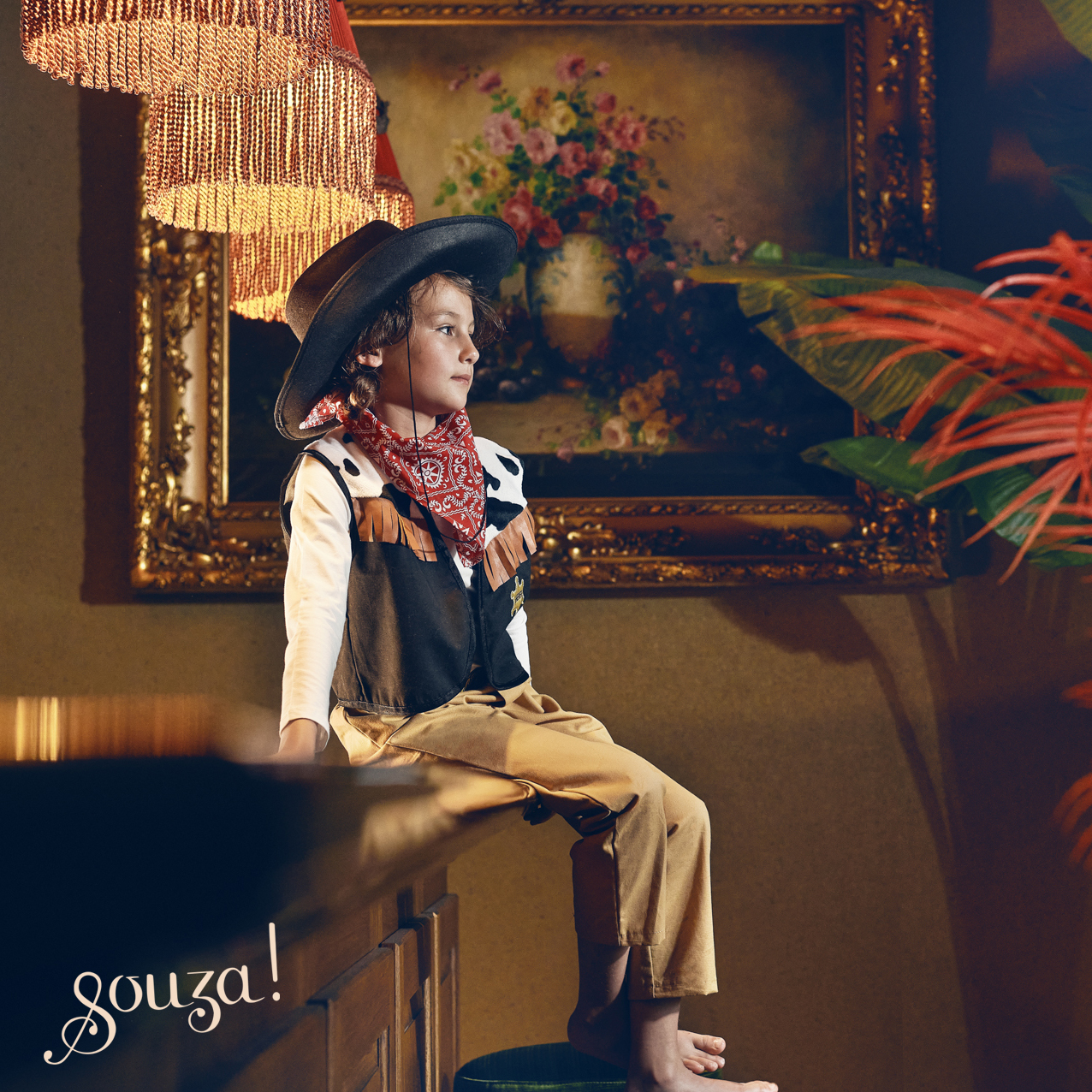 Cowboyhut Austin, schwarz, 3-7 Jahre