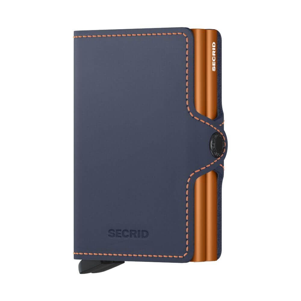 Secrid Twinwallet Matte Night Blue-Orange