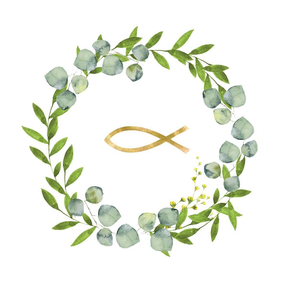 Servietten Communion - Fisch