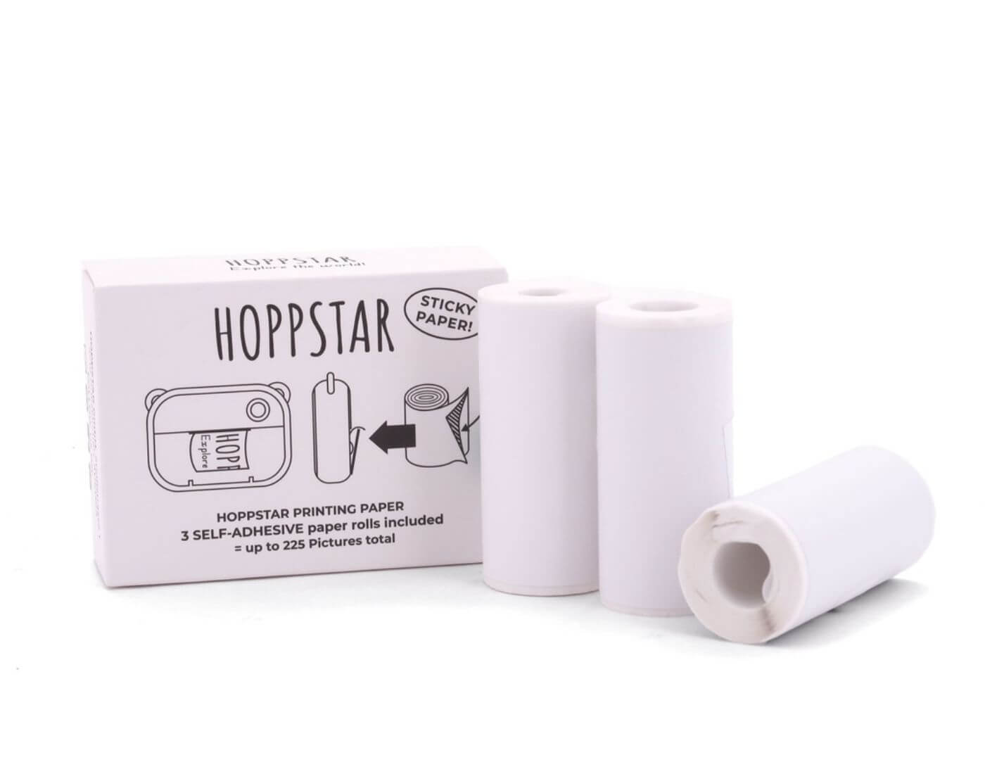 HOPPSTAR Kamera Artist - Papierrollen 3er Nachfüllpack selbstklebend