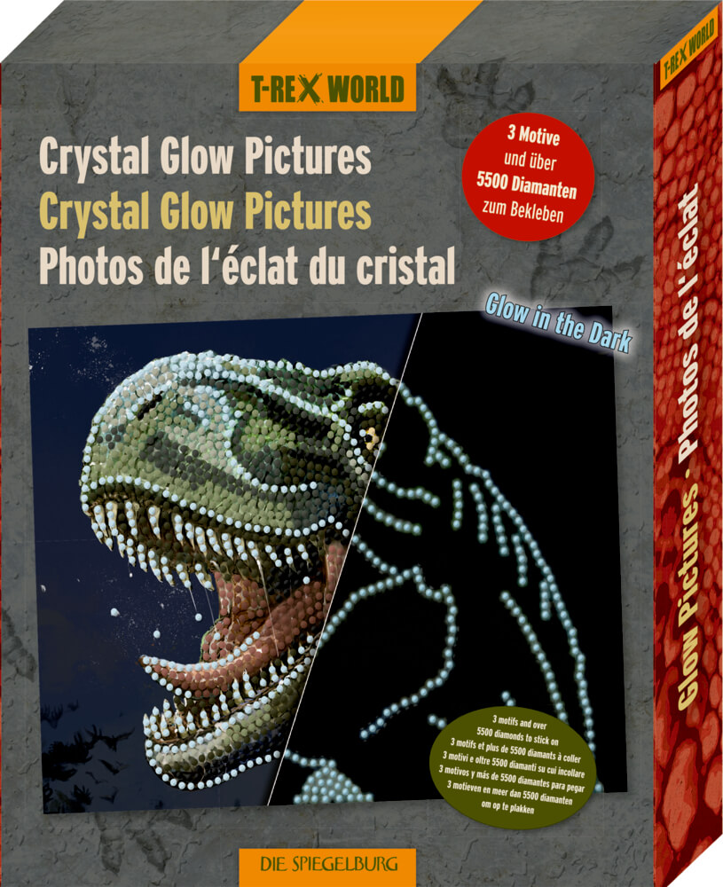 4029753188779 Crystal Glow Pictures-Diamond Painting - T-Rex World
