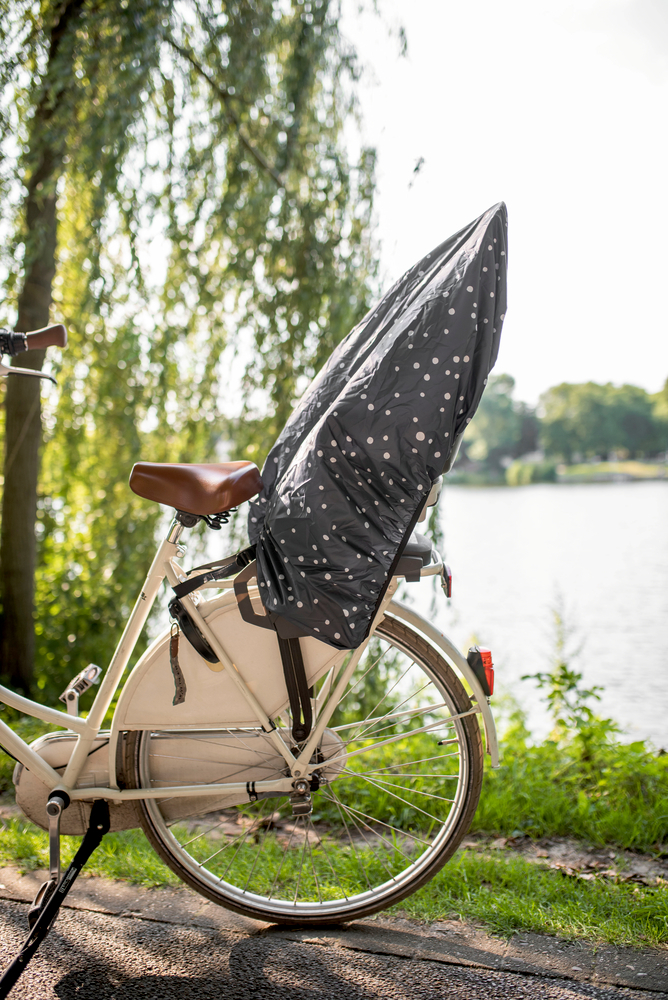 Regenschutz für Fahrradkindersitz Grau getupft (Pimp my bike!)
