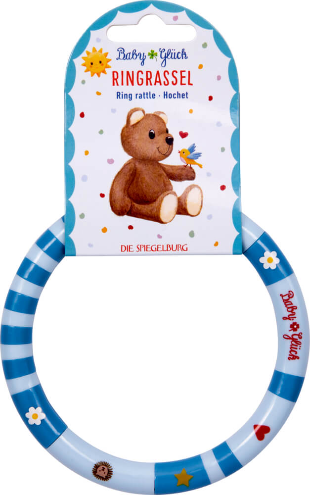 Ringrassel - BabyGlück, hellblau Ringrassel - BabyGlück, hellblau