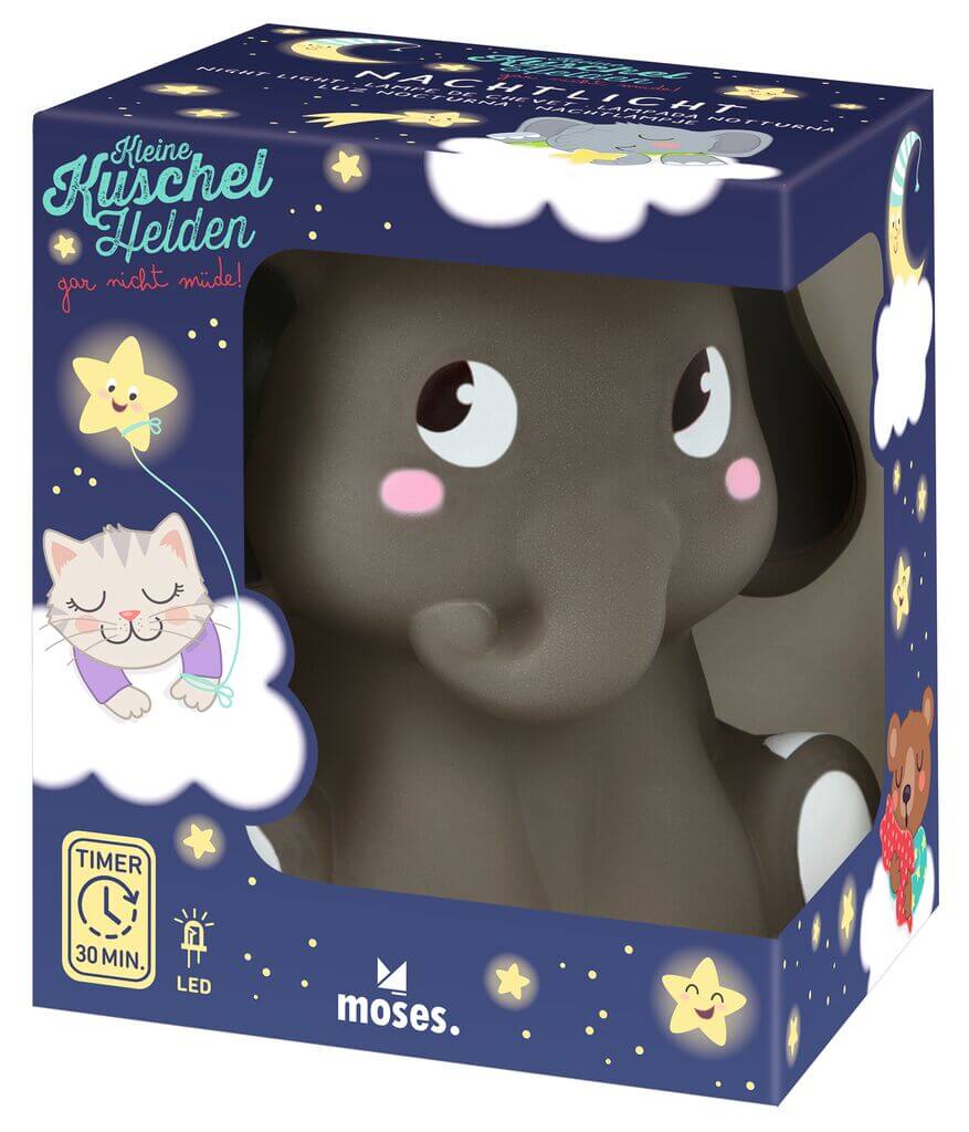 4033477381811-1 Kleine Kuschelhelden Nachtlicht Elefant