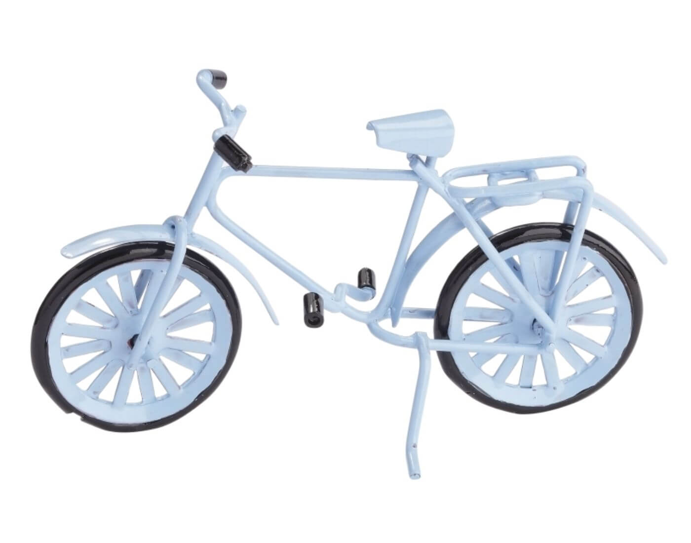 Miniatur Fahrrad, hellblau - Wichtel- und Puppenstube