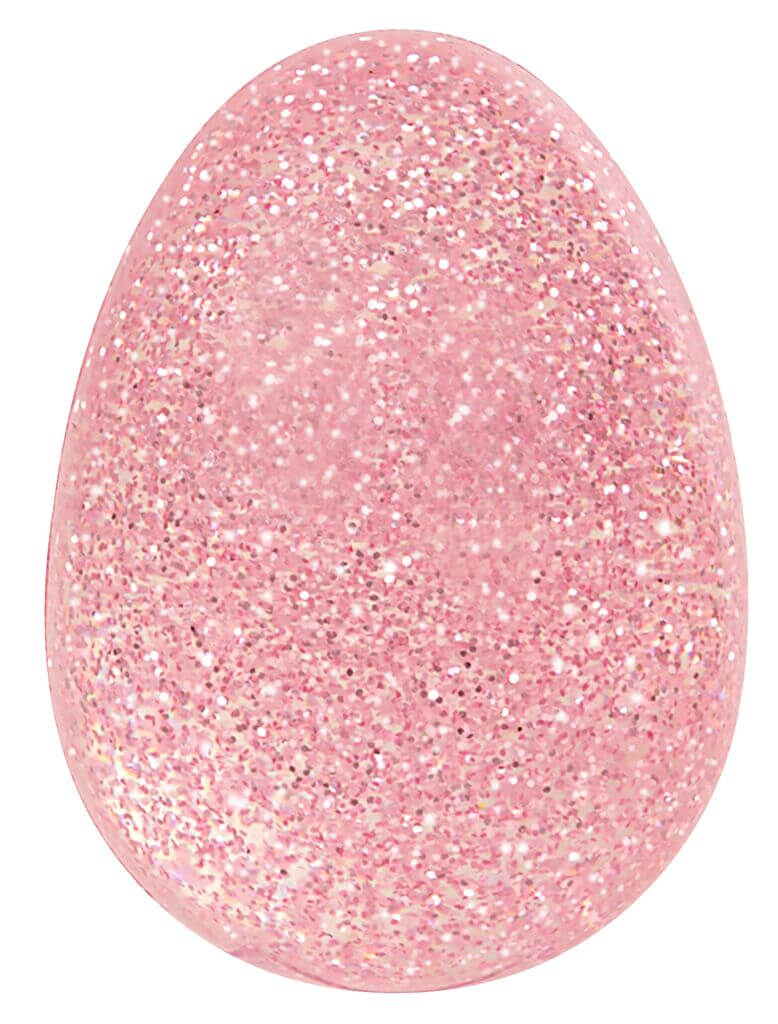 Glitzernder Eier-Flummi, sort.