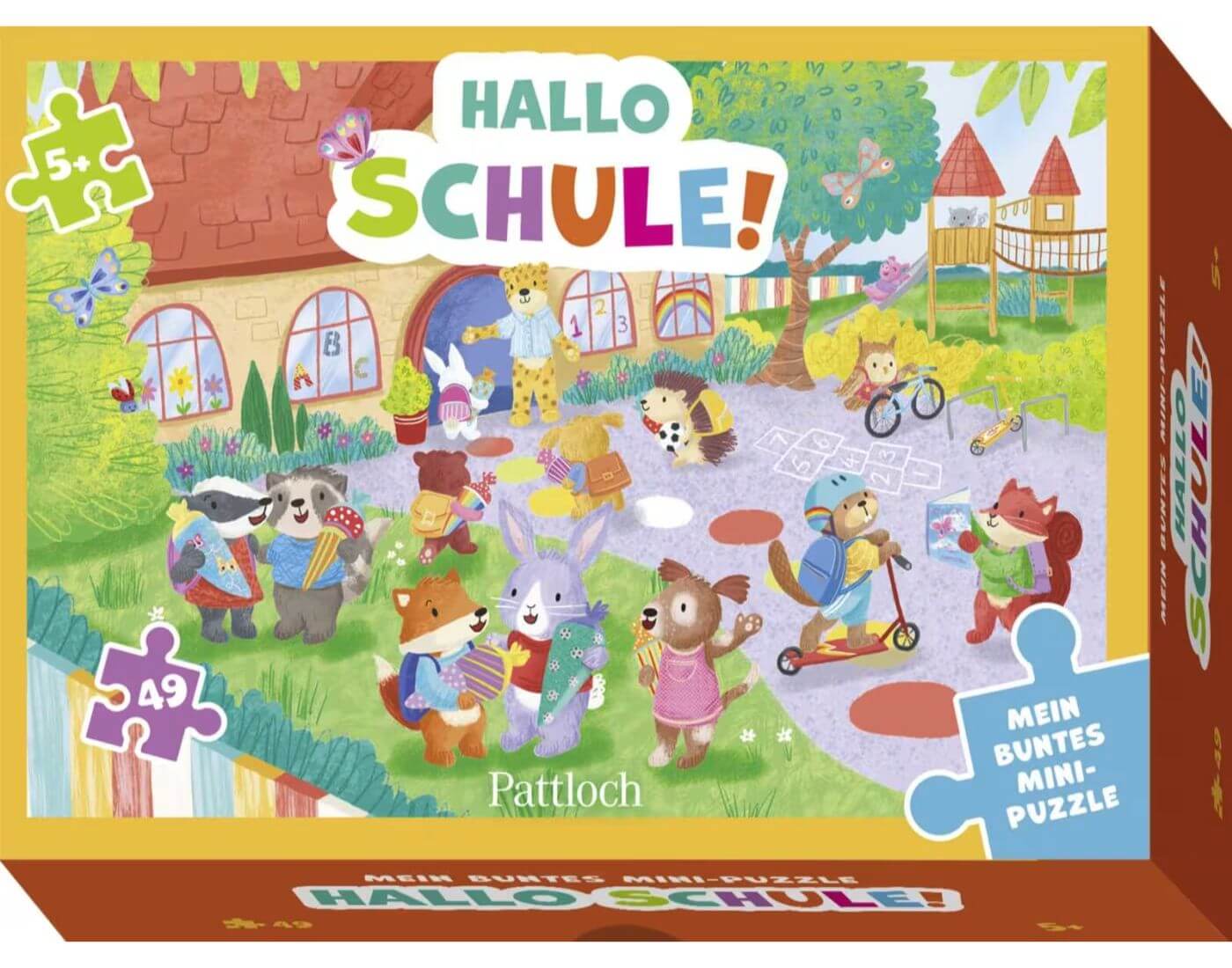 Mein buntes Mini-Puzzle – Hallo Schule!
