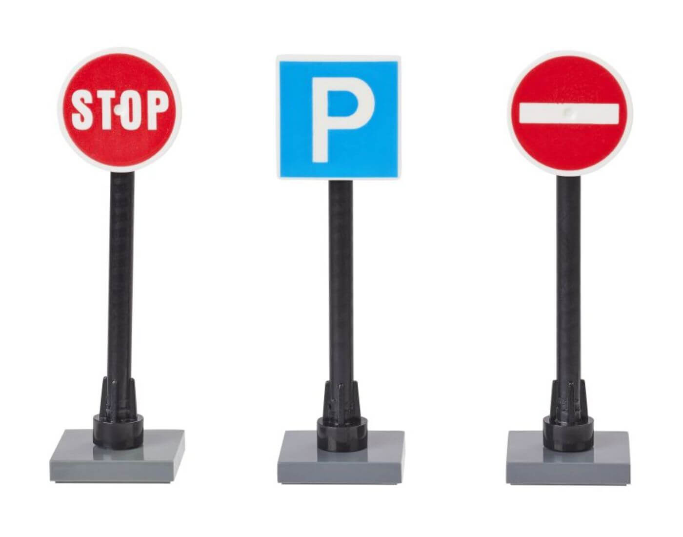 Miniatur Verkehrsschilder-Set I, 3 Stück - Wichtel- und Puppenstube
