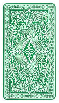 Klassisches Skatspiel, Französisches Bild mit großen Eckzeichen