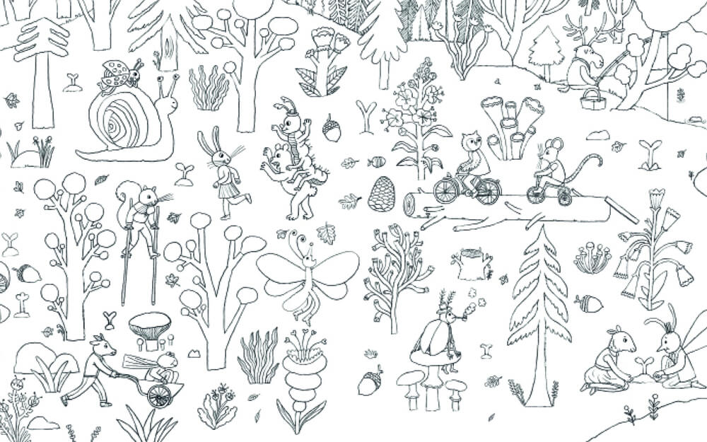 Sebastián Ilabaca: Fantastischer Wald - Das Malbuch