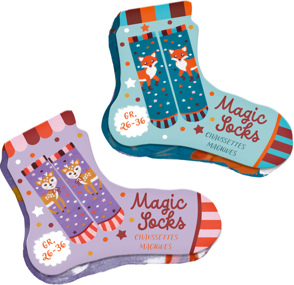 Magic Socks - Wintertiere im Weihnachtswald one size (einzeln) Magic Socks - Wintertiere im Weihnachtswald one size (einzeln)