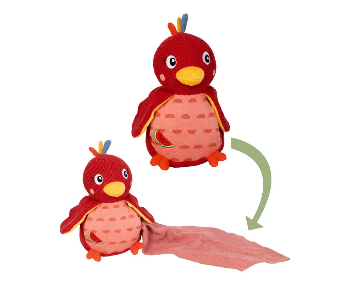 Kuscheltier mit Schnuffeltuch Pardiesvogel - Little Wonder Kuscheltier mit Schnuffeltuch Pardiesvogel - Little Wonder