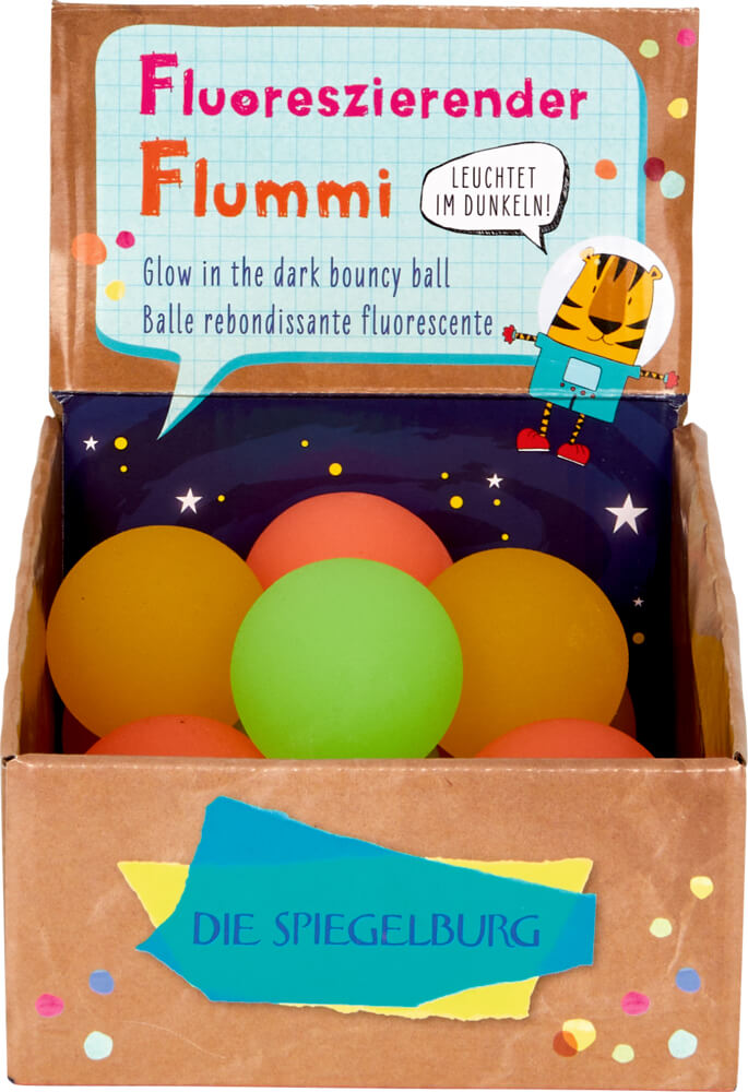 4029753219510_TA Fluoreszierender Flummi - Bunte Geschenke, sort. (einzeln)