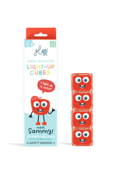 Glo Pals Leuchtwürfel - Sammy – leuchtet sattes Rot