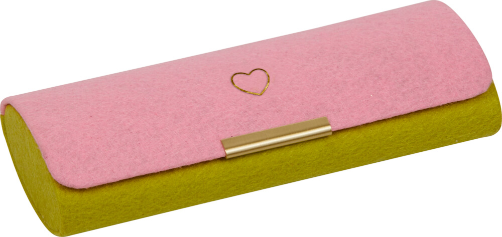 Brillenetui mit Putztuch - Herz Brillenetui mit Putztuch - Herz