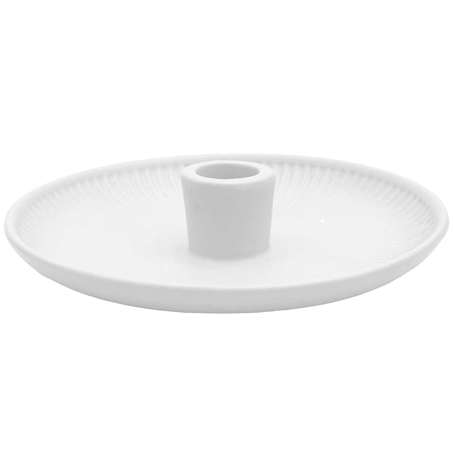 Ohhh! Lovely! Porzellankerzenhalter 15,5x15,5x3,5cm weiß