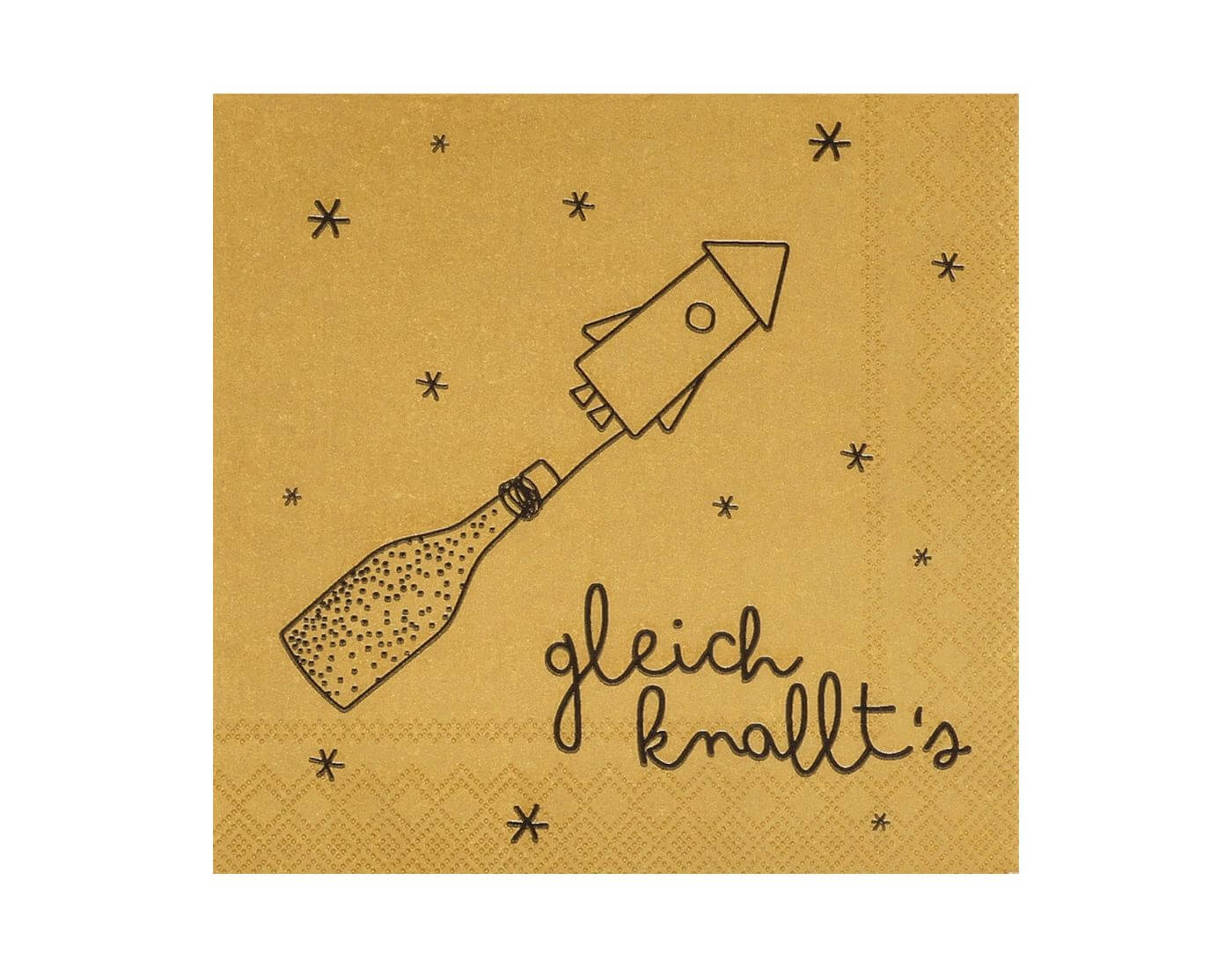 Cocktailservietten - Gleich knallt's