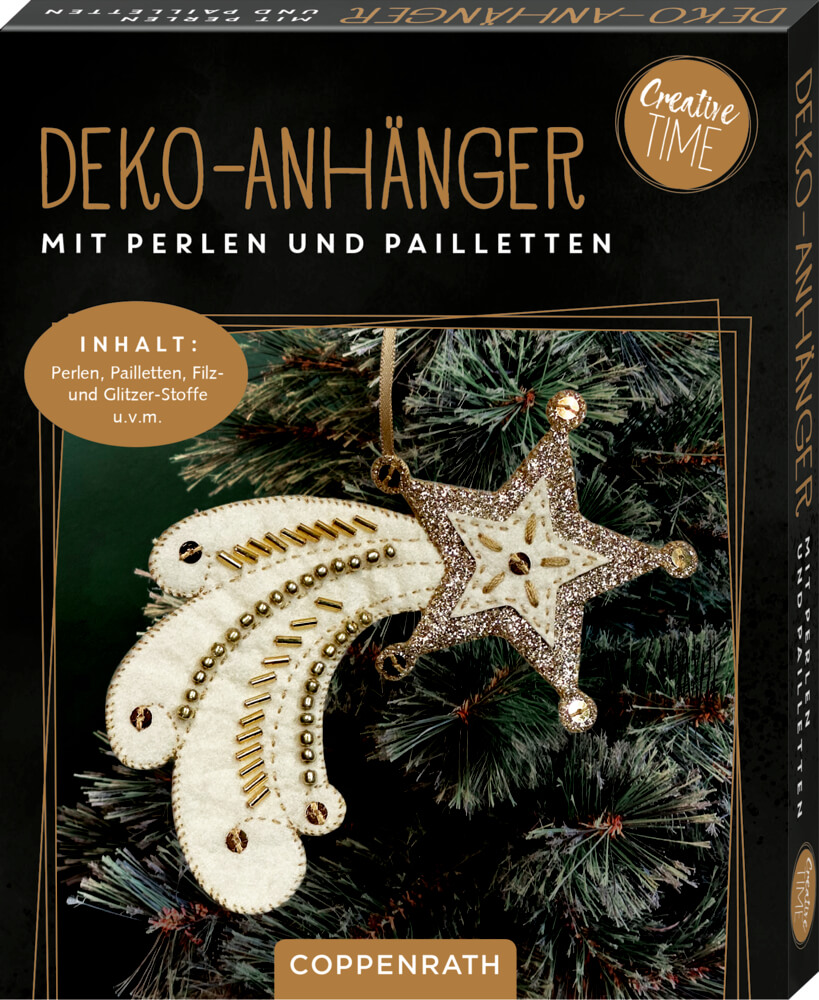 DIY-Anhänger mit Perlen/Pailletten: Magic Winter DIY-Anhänger mit Perlen/Pailletten: Magic Winter
